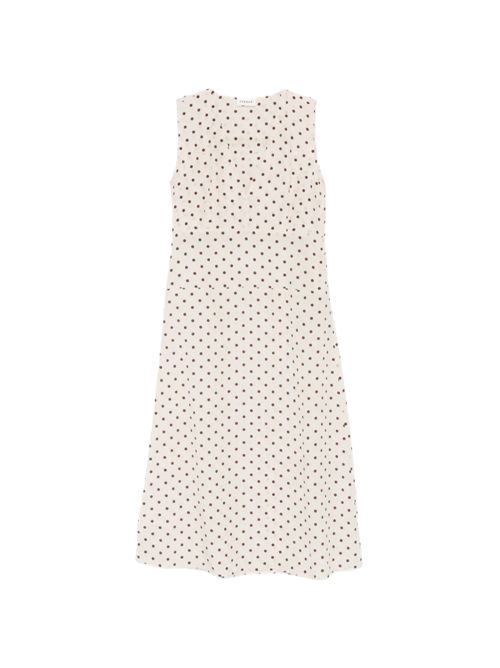 P.A.R.O.S.H.polka-dot sleeveless midi dress P.a.r.o.s.h. | SBILLO-D726132802 FANTASIA PANNA